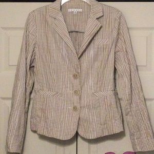 Cabi 346 Ginger Snap Gingham Check Blazer